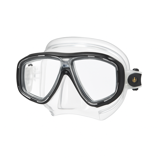 Duikbril op sterkte doorzichtig
